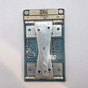 NEW 2 National Hardware Zinc Plated Steel Extra Heavy T-Hinge 8 inch V286